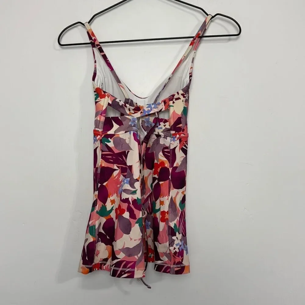 Athleta Daybreak Tropic Triangle Tankini Top M Tall